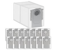 (15 pezzi) QRevo S Sacchetti per aspirapolvere per Roborock S8 MaxV Ultra/ S8 Max Ultra/Qrevo Curv/Qrevo S/Qrevo Master/Q Revo/Q Revo Pro/Saros 10R/ Saros 10/ Qrevo Plus Slim Sacchetto per la polvere