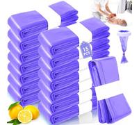 15 Pezzi Ricarica Mangiapannolini Cinnani Sacchetti Mangiapannolini 4.5M Ricariche Mangiapannolini Compatibile Tutti i Secchi Standard per Pannolini, Viola, (Senza Cestello di Ricarica)