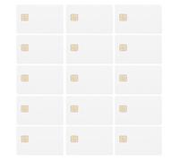 15 Pezzi Scheda Ic Bianca 16k Memoria in PVC e Rame | Uso Semplice, Formato Tascabile, per Lettori e Parcheggi in Comunità, Adatta a Reception Hotel e Gestione