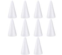 15 pezzi schiuma coni fai -da -te artigianato coni bianchi ornamenti per