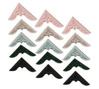 15 Pezzi Segnalibro Angolare Stile Palazzo in PU Mini | Leggero e Versatile, Protegge le Pagine, Mantiene Ordine, Uso Domestico e Lettura Colore Casuale