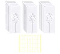 15 pezzi separatore mensola armadio 1 adesivo vuoto separatore appendiabiti rettangolare bianco divisorio armadio separatore armadio per ordinare le dimensioni dei vestiti, colore