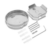 15 Pezzi Set Accessori in Acciaio Inox per Portasciugamani Argento | Base Cuscinetti Inclusi, Fissaggio Sicuro a Parete, Protezione Superfici e Riduzione Rumore, per Bagno
