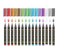 15 pezzi/set pennarelli per tatuaggi temporanei, pennarelli per tatuaggi impermeabili per body art sulla pelle e creatività fai da te, decorazioni per le vacanze di Natale temporanee