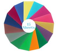 15 pezzi Smart Vinyl Permanent for Cricut, accessori per Cricut Joy, pellicola per plotter in vinile, 14 x 30,5 cm, autoadesiva per plotter in vinile, per fai da te, fai da te, laptop, decorazione per