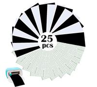15 pezzi Smart Vinyl Permanent for Cricut Joy, Black + White Smart Adhesive Vinyl Plotter con 10 pezzi di pellicola di trasferimento plotter per fai da te, adesivi decorativi, decorazioni fai da te,