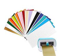 15 pezzi Smart Vinyl Permanent for Cricut Joy con 10 pellicole di trasferimento plotter set, 14 x 30,5 cm, Smart Adhesive Vinyl Permanent Vinile Plotter per fai da te, adesivi decorativi, decorazioni