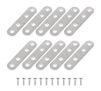 15 Pezzi Staffa Angolare Piatte Staffa Piatta Piastra Staffa Dritta Staffa di Fissaggio Dritta 16 * 76mm Connettore Piatto Utilizzata per la Riparazione di Mobili