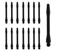 15 Pezzi Steli per Freccette, 45mm Aste per Freccette, Alberi Freccette, Lega di Alluminio, con Filettatura Standard 2BA, per Freccette Morbide e Freccette in Acciaio (Nero 35mm)