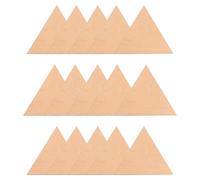 15 Pezzi Tavolette di Legno Triangolari Non Finite 100mm | Entrambe le Facce Lisce, Adatte a Scrivere e Dipingere, per Lavori Fai da Te, Campeggi e Bomboniere