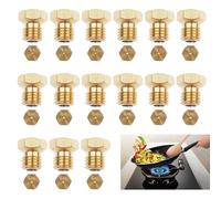 15 Pezzi Ugelli Universali 6MB GPL per Bombole, Cucine a Gas | Misure Differenti[3×0.5mm, 3×0.7mm, 3×0.87mm, 3×0.95mm, 3×1.02mm], M6 x 0,75 Kit di Conversione GPL, Set di Getto a Gas GPL