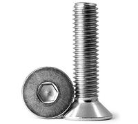 15 pezzi Vite a testa svasata con esagono incassato M6 x 55mm,Viti a brugola in acciaio inox 304