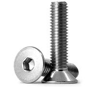 15 pezzi Vite a testa svasata con esagono incassato M6 x 60mm,Viti a brugola in acciaio inox 304