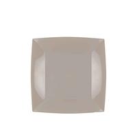 15 Piatti quadrati piccoli lavabili per microonde tortora 18x18 cm