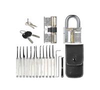 15-Piece Transparent Lock Pick Set for Training