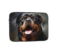 15 Pollice Borsa Del Manicotto Del Computer Portatile Impermeabile Antiurto Del Computer Sacchetto Della Cassa Del Computer Cool Rottweiler Arte Del Cane