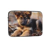 15 Pollice Borsa Del Manicotto Del Computer Portatile Impermeabile Antiurto Sacchetto Del Computer Pastore Tedesco Cucciolo Borse Pelle Leggero Tablet Custodia
