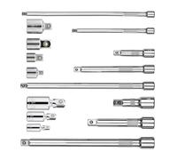 15 Pz 1/2 Pollice 3/8 1/4 Set Asta Prolunga Impatti In Acciaio Presa Extender Semplice Da Usare Per Chiave A Tubo Ratch Kit Attrezzi Fai Da Te Enhancer