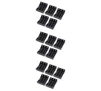 15 Pz Plastica Nera 3 x 3.7V 18650 Batterie 6 Pin Porta Batterie M3Y9