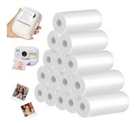 15 rotoli carta termica,Carta di Stampa della ricarica delle Macchine Fotografiche istantanee bambini,carta termica per registratori di cassa,non è richiesto inchiostro da stampa(57 x 29mm)