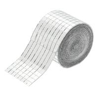 15 rotoli di piastrelle a mosaico a specchio autoadesive, motivo solido, 5x5 mm, con pannelli murali 3D e decorazioni a forma palla da discoteca for fai te Per Decorazioni Fai Da Te(Silver)