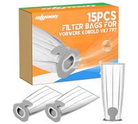 15 sacchetti per aspirapolvere Vorwerk Folletto VK7 FP7, accessori per aspirapolvere Folletto FP7, sacchetti filtro di alta qualità, sacchetti per aspirapolvere Vorwerk