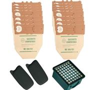 15 Sacchetti Ricambi per Vorwerk Folletto VK130 VK131 (15 sacchetti + filtro)