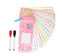 15 schede flash matematiche per bambini, schede flash con numeri di apprendimento precoce, carte educative con 2 penne cancellabili a secco, risorse per l'apprendimento della matematica per bambini
