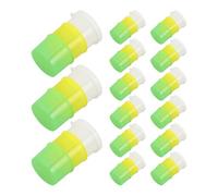 15 Set Bicchieri Dosatori per Medicinali, 3 in Serie in PVC | Tre Colori Distinti, Chiusura Aderente, Formato Singolo, per Dosi Mattina Mezzogiorno Notte