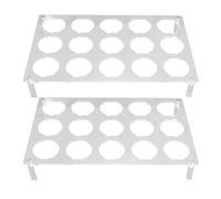 15 slot piano da caffè supporto per caffè acrilico vassoio per capsula portaoggetti per caffè organizzatore risparmio per la casa per l'ufficio domestico 29,5 cm x 18,5 cm x 5 cm 2 set