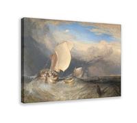 15+ stampe famose di J. M. W. Turner, barca da pesca con huckster, contrattazione per pesci, stampa su tela, per camera di ragazzi e adolescenti, tela artistica da parete