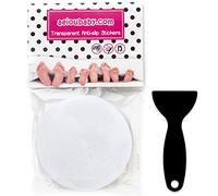 15 Sticker Antiscivolo Trasparenti per Vasca e Doccia | Adesivi Ruvidi Non Abrasivi per una presa migliore | Cerchi Autoadesivi Discreti 10 cm diametri per una maggiore Sicurezza | Con Raschietto