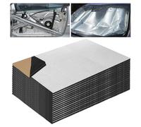 15 tappetini isolanti auto 250*180mm, tappetino isolante fonoassorbente, 5 mm, rotolo autoadesivo per auto, isolamento acustico, resistente all'umidità