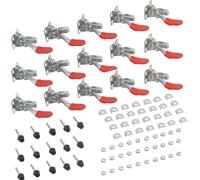 15 tenditori per leva del ginocchio, set di serraggio rapido 201, utensili a mano, capacità 27 kg, non scivola, orizzontale, morsetto per funzionamento a macchina, lavorazione del legno