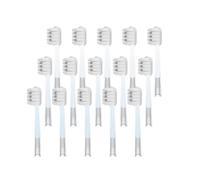15 testine for spazzolino da denti. Compatibile con LaiFen | Setole morbide e amichevoli, adatte for il manico dello spazzolino elettrico LFTB01-P-A-S(Transparent-Gray)