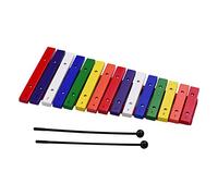 15 Tono Xilofono Nascita in Legno Colorato Xilofono Strumento a Percussione Musicale con 2 Mazze per Coltivare il Talento Musicale