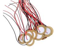 15 trigger microfono a contatto, trasduttore precablato, sensore elemento disco piezoelettrico con filo, sensore pickup piezoelettrico elemento trasduttore disco piezoelettrico pickup precablato