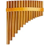 15 Tubo Brown Pan Flute G Key Pan Tubo Woodwind Strumento Cinese Tradizionale Strumento Musicale Pan Flauto Flauto Pan cinese (Color : Left)