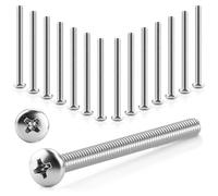 15 viti M5 x 70 mm Micro Machine Pan Cross Head Viti in acciaio inossidabile 304 Bulloni di fissaggio Bulloni a testa tonda per ingegneria edile attrezzature meccaniche e manutenzione quotidiana