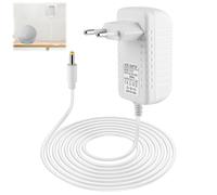 15 W Caricatore adattatore per Echo Dot (3/4/5a Gen), Echo Dot con orologio/Kids Edition, Echo Show 5 (1ª/2ª Gen), Echo Spot/Pop Fire TV Cube, 12 V 1,25 A Cavo di ricarica da 2 m, Bianco