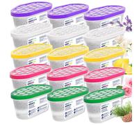 15 x AquaFloow deumidificatore 400 ml mix di profumi set assorbitore di umidi...