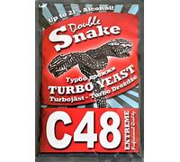 15 x Double Snake C48 - Lievito Turbo, Lievito per Vodka, Lievito per Mash