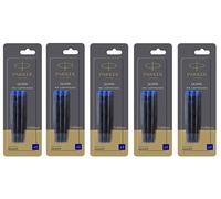 15 X Parker Blu Cartucce Inchiostro Ricariche Per Aster Vector Frontier Stilo