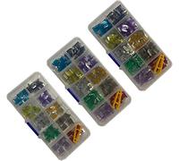150/100/5 0pcs Mini auto fusibili con assortimento di clip box 2A/3A/5A/7.5A/10A/15A/20A/25A/30A/35A Camion set a micro lama automatica(150pcs With Box)
