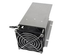 150 * 100 * 80 mm 80A relè a stato solido trifase SSR radiatore dissipatore di calore in alluminio con ventola 220VAC e copertura protettiva(Black dual ball)