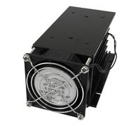 150 * 100 * 80 mm 80A relè a stato solido trifase SSR radiatore dissipatore di calore in alluminio con ventola 220VAC e copertura protettiva(Black oil retaining)