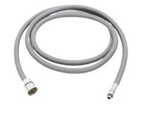 150/180/300 cm F1/2 M15 * 1 Tubo flessibile for rubinetto di ricambio Collegamento rapido estraibile in nylon bagno Accessori for la cucina per Rubinetteria(Light Grey,150cm)