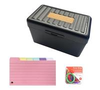 150/200 fogli di carta con indici a schede, colorati, 7,6 x 12,7 cm, divisori a righe con linguetta per le liste delle cose da fare