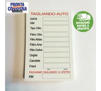 150 adesivi pvc tagliando auto generici auto olio freni candele aria cinghie ReG