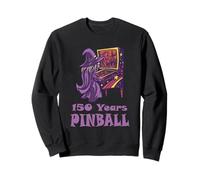 150 Anni Flipper Mago 80 Arcade Retro Gaming Pinball Felpa